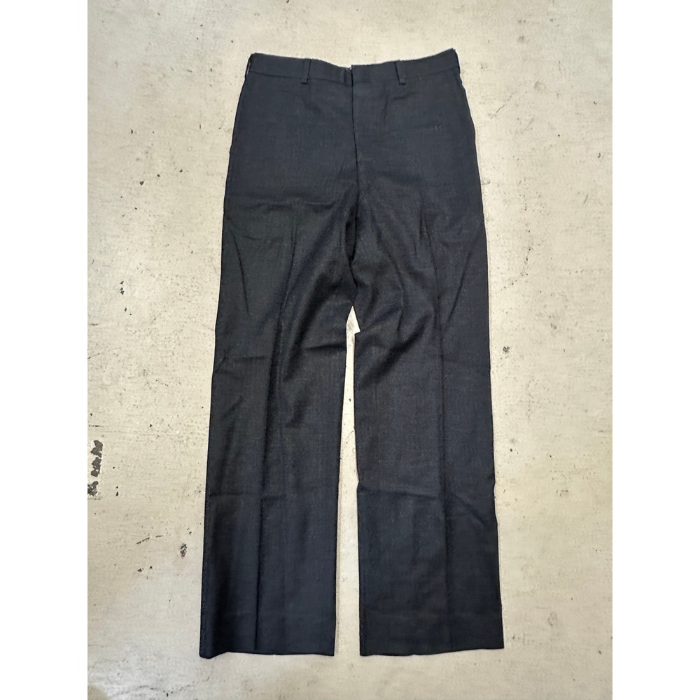 JB Britton Vintage Mens Trousers Charcoal Gray Straight Leg Dress Pants 29x27.5